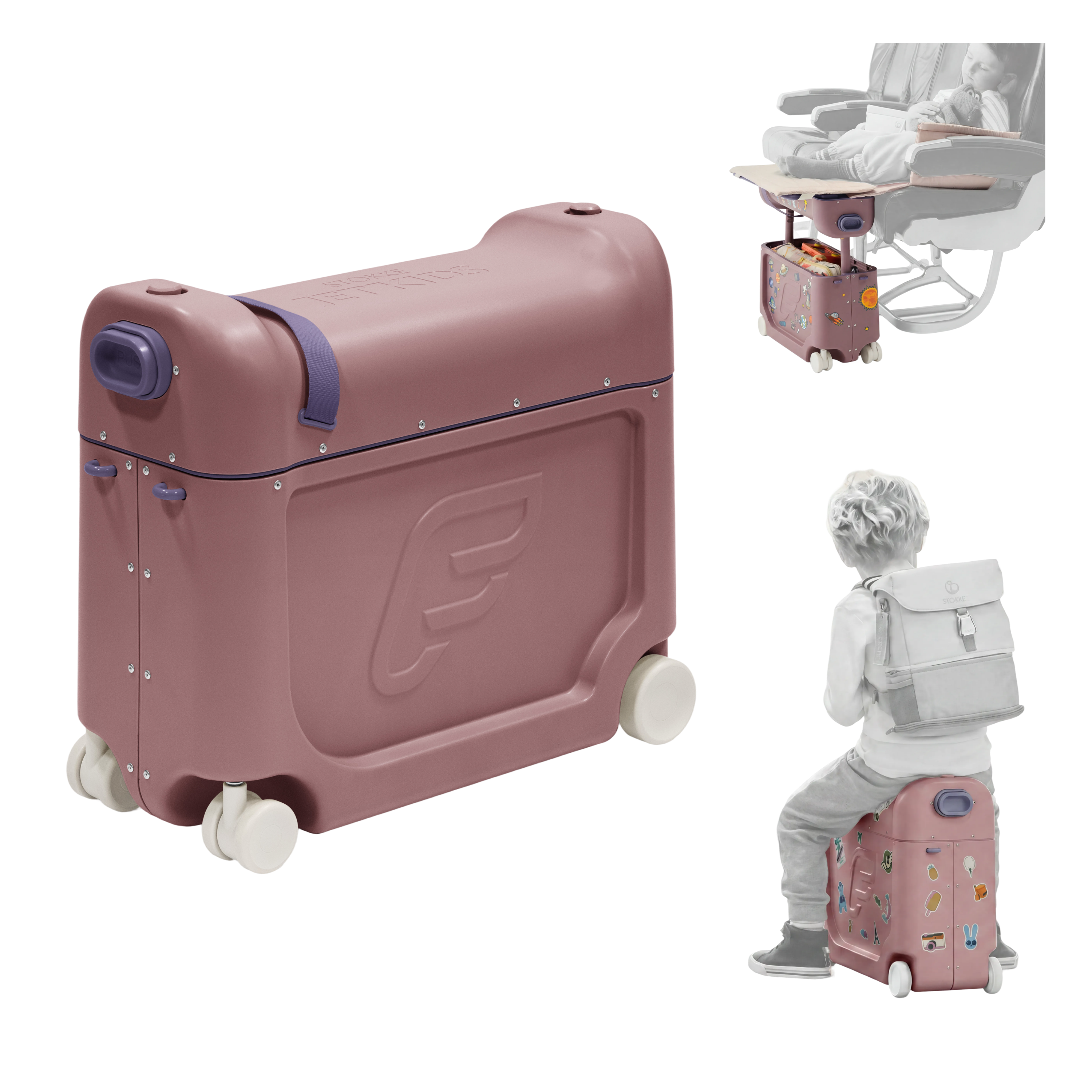 JetKids Travel Bundle – Ride-on Luggage + Backpack | Stokke